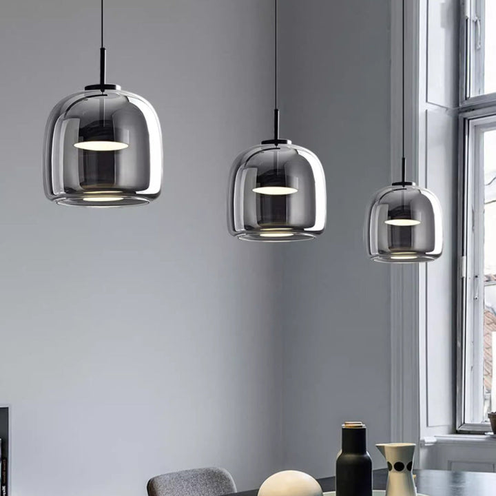 Nordic Cylinder Copper LED Pendant Light