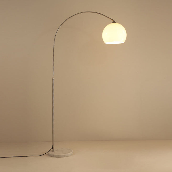 Minimalist Round Stainless Steel Floor Lamp