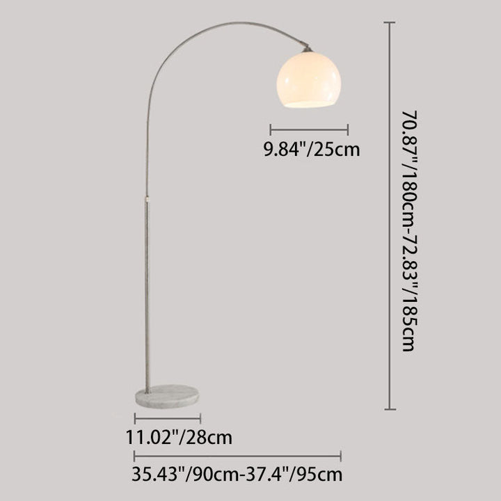 Minimalist Round Stainless Steel Floor Lamp
