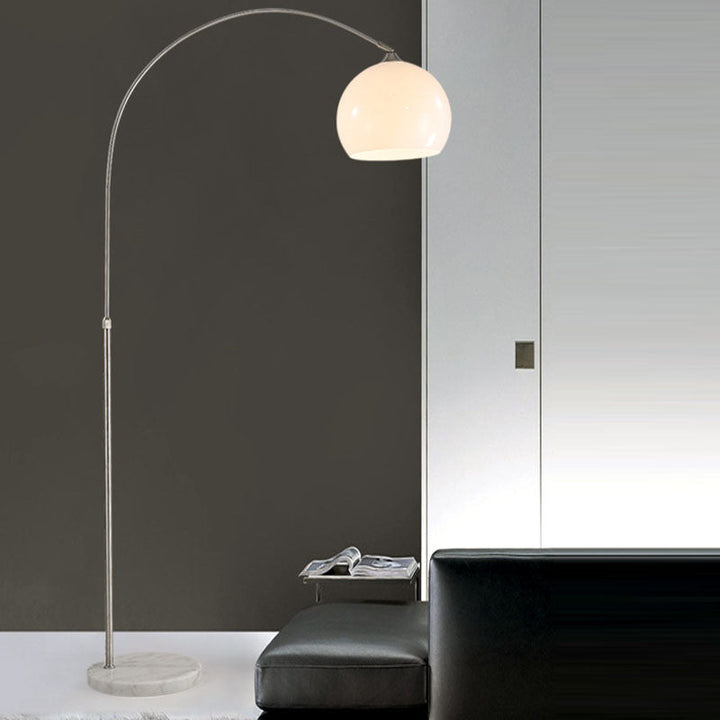 Minimalist Round Stainless Steel Floor Lamp