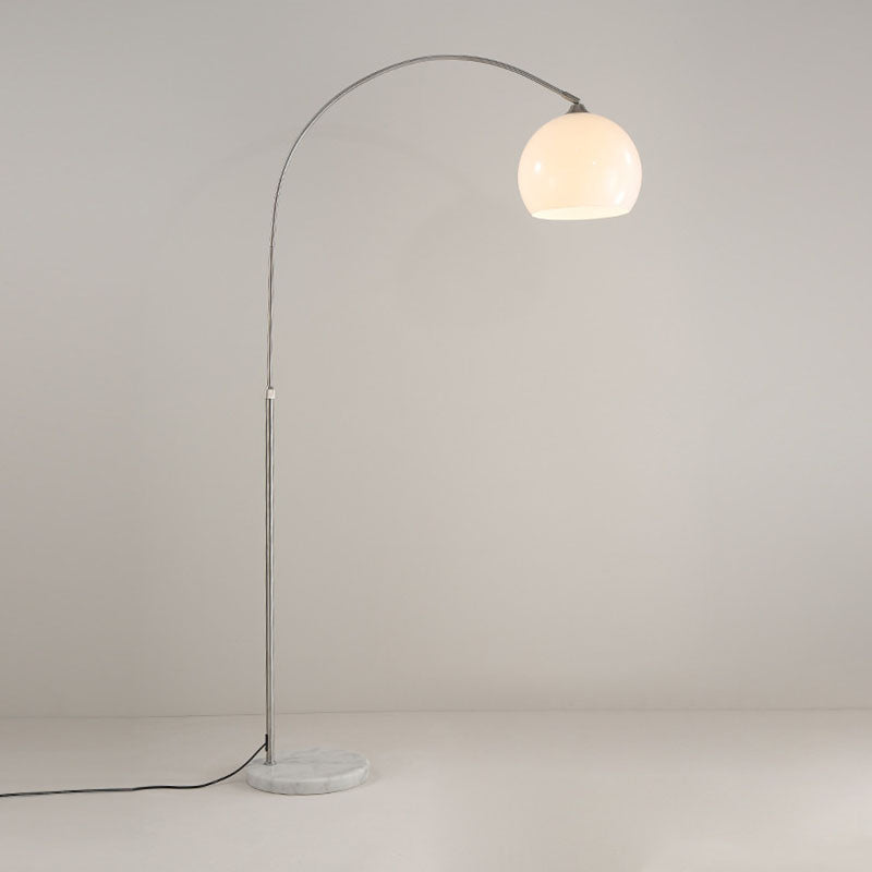 Minimalist Round Stainless Steel Floor Lamp