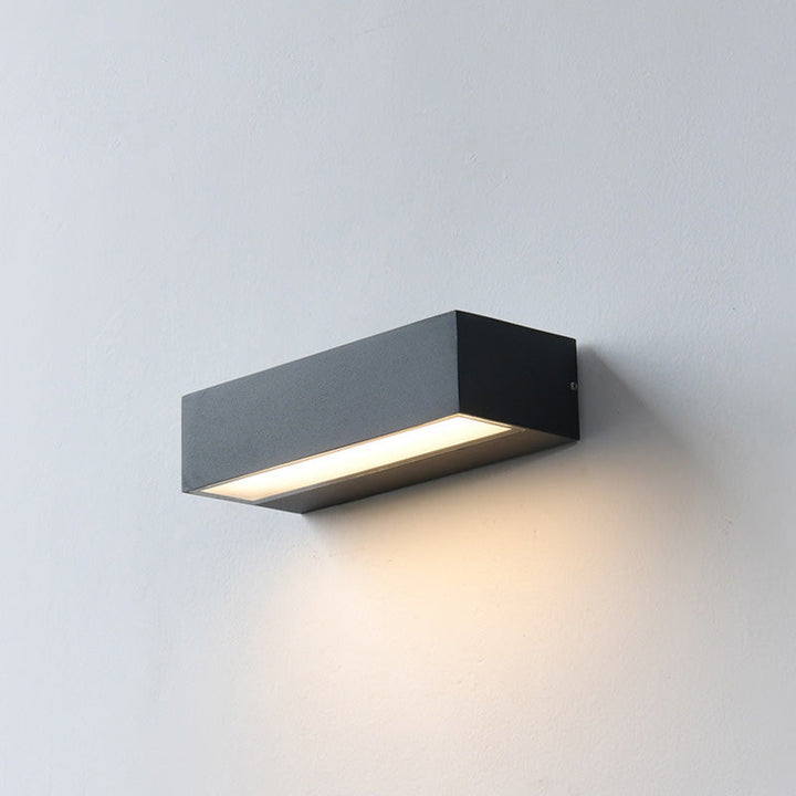 Minimalist Rectangular Aluminum Waterproof LED Garden Light