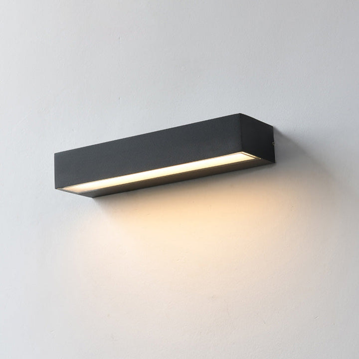 Minimalist Rectangular Aluminum Waterproof LED Garden Light