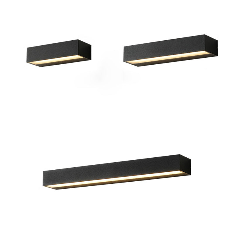 Minimalist Rectangular Aluminum Waterproof LED Garden Light