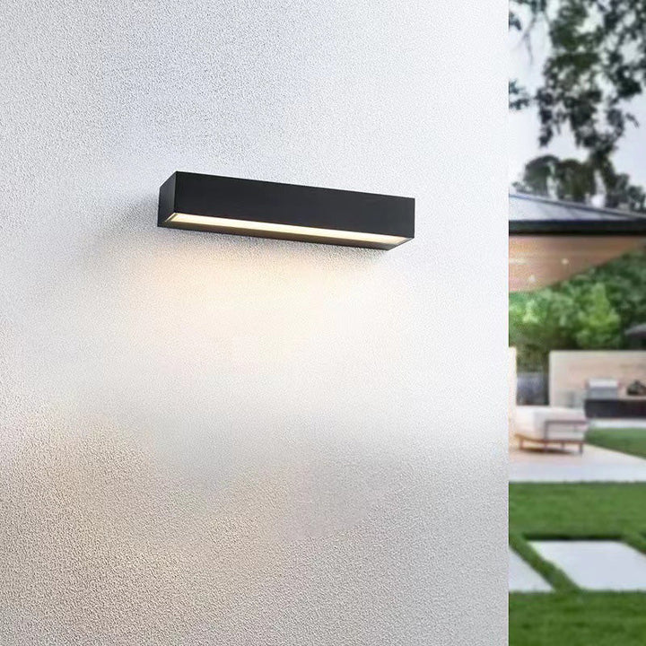 Minimalist Rectangular Aluminum Waterproof LED Garden Light