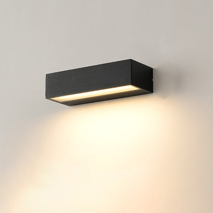 Minimalist Rectangular Aluminum Waterproof LED Garden Light