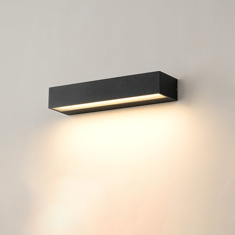 Minimalist Rectangular Aluminum Waterproof LED Garden Light
