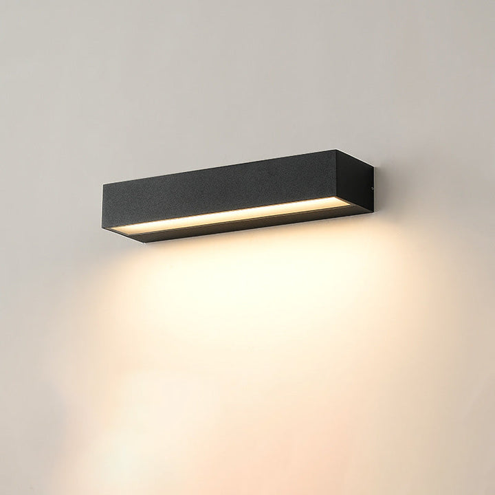 Minimalist Rectangular Aluminum Waterproof LED Garden Light