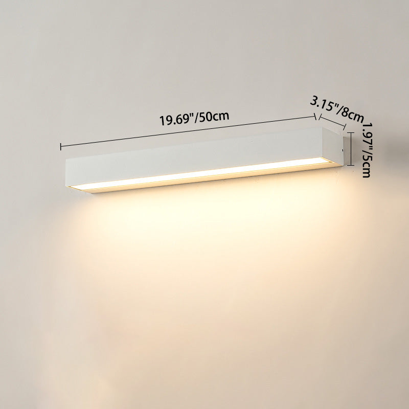 Minimalist Rectangular Aluminum Waterproof LED Garden Light