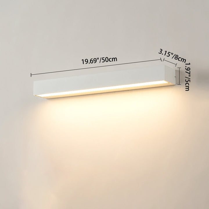 Minimalist Rectangular Aluminum Waterproof LED Garden Light