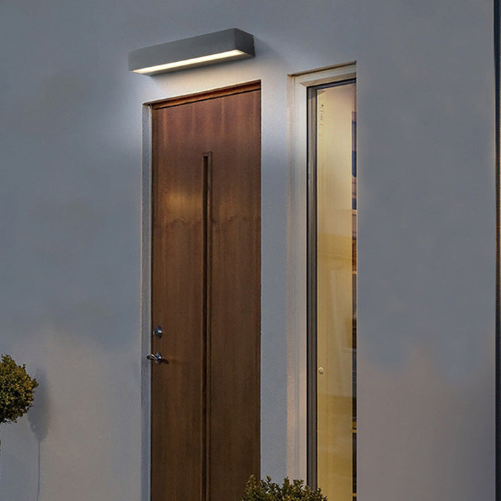 Minimalist Rectangular Aluminum Waterproof LED Garden Light