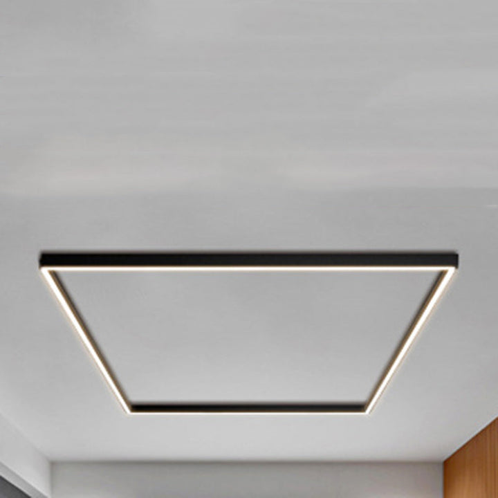 Minimalist Aluminum LED Flush Mount Ceiling Light Long