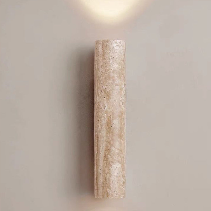 Nordic Cylinder Wood 2-Light Wall Sconce
