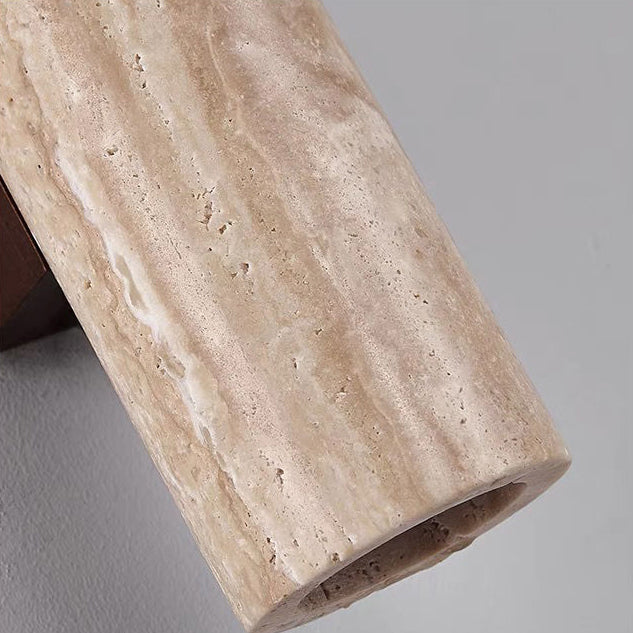 Nordic Cylinder Wood 2-Light Wall Sconce