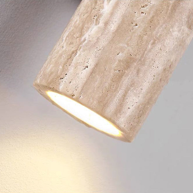 Nordic Cylinder Wood 2-Light Wall Sconce