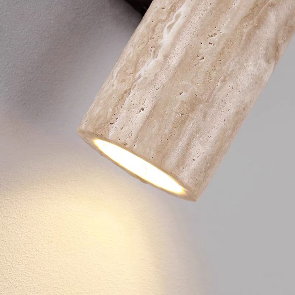 Nordic Cylinder Wood 2-Light Wall Sconce
