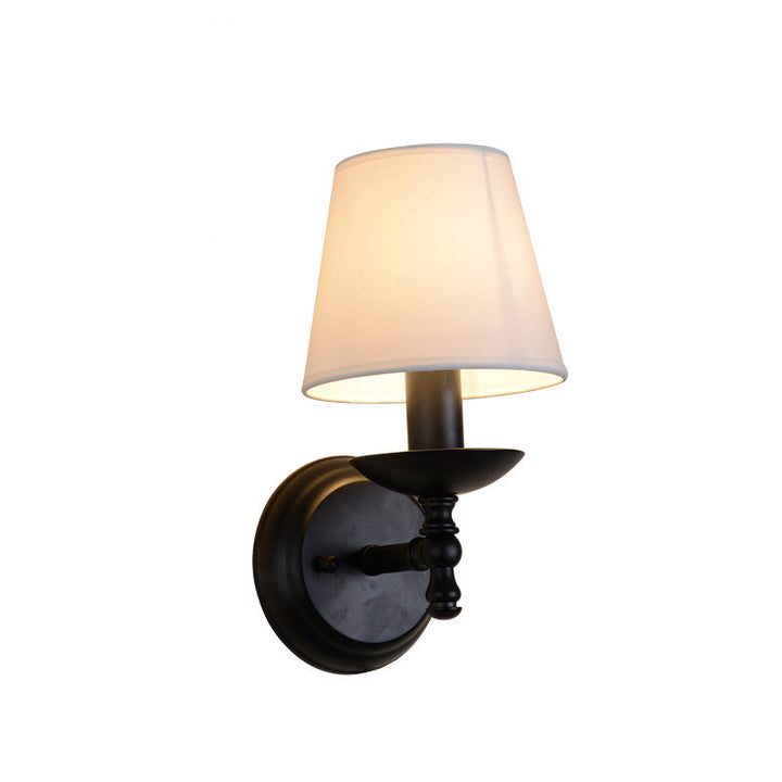Traditional Cylinder Fabric Wall Sconce