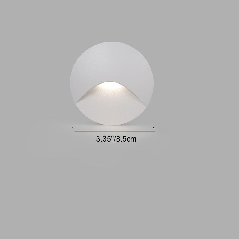Round Modern Square Aluminum Waterproof LED Wall Sconce