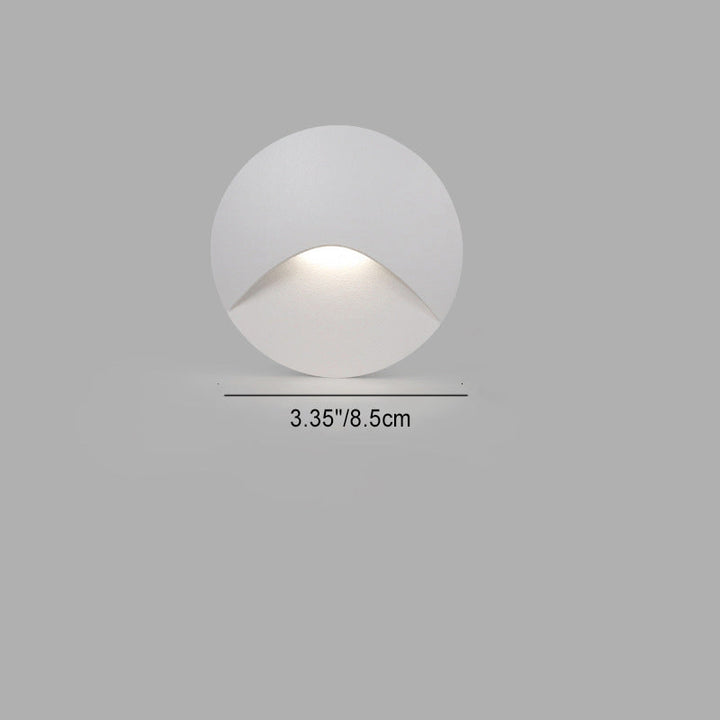 Round Modern Square Aluminum Waterproof LED Wall Sconce