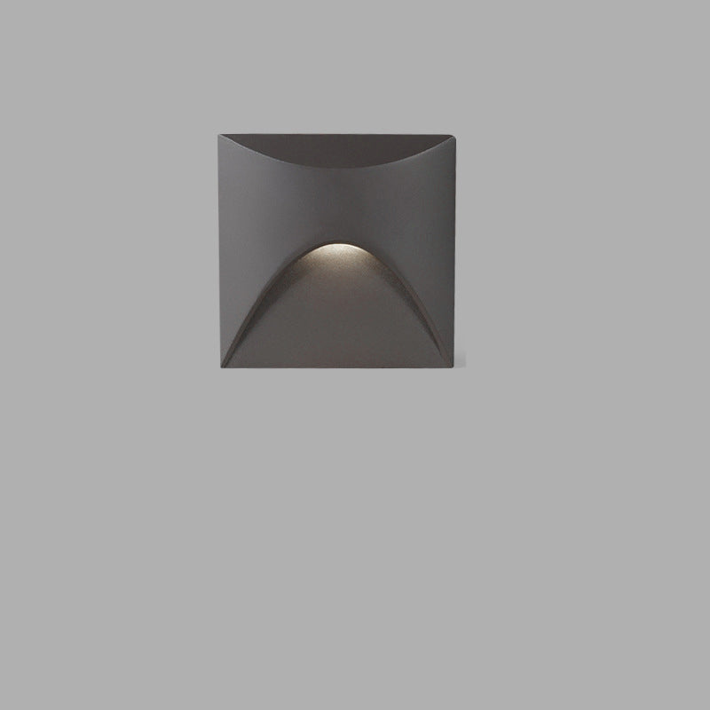 Round Modern Square Aluminum Waterproof LED Wall Sconce