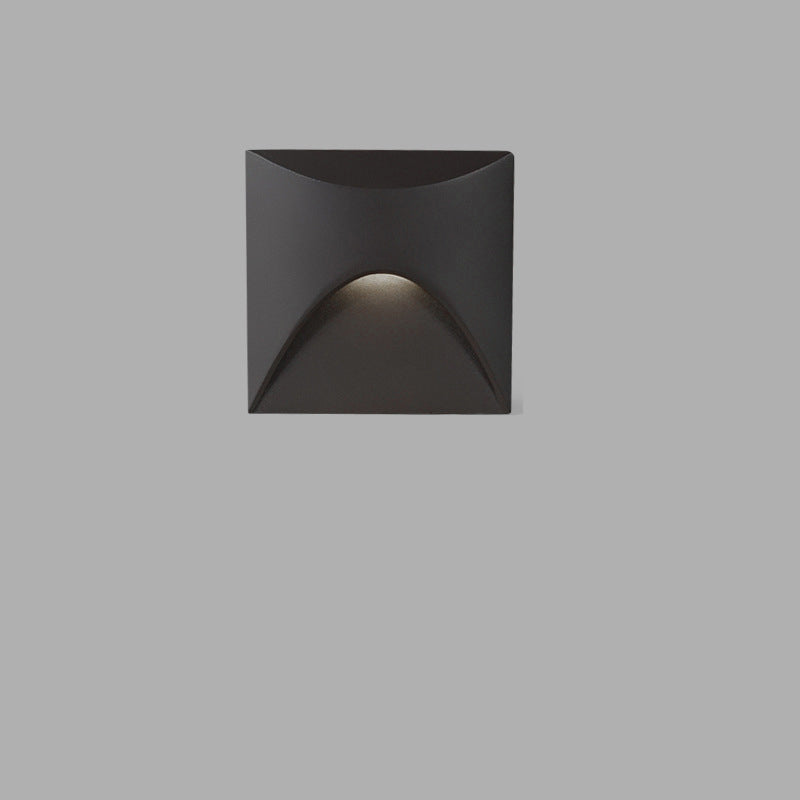 Round Modern Square Aluminum Waterproof LED Wall Sconce