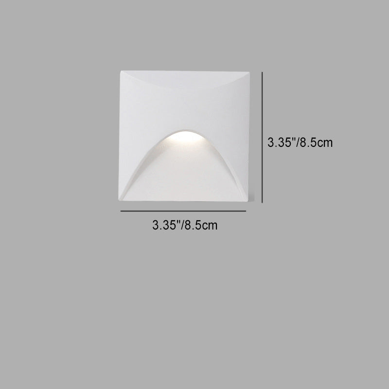 Round Modern Square Aluminum Waterproof LED Wall Sconce