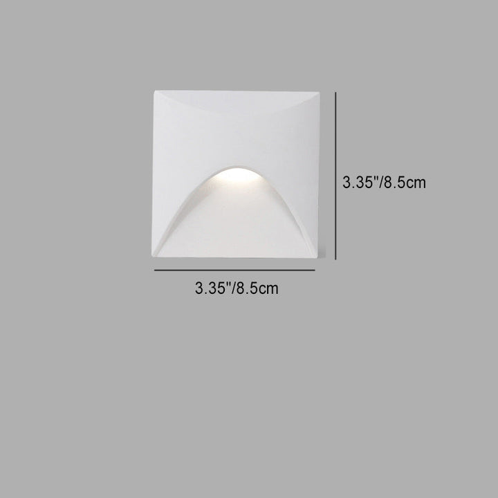 Round Modern Square Aluminum Waterproof LED Wall Sconce