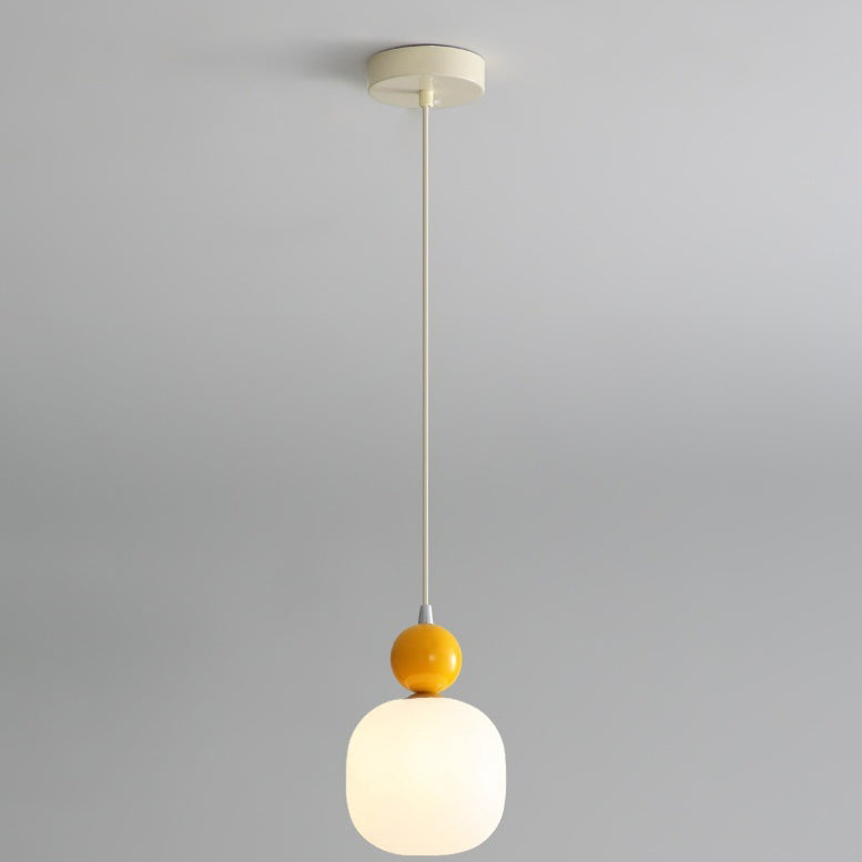 Contemporary Cylinder Resin Pendant Light