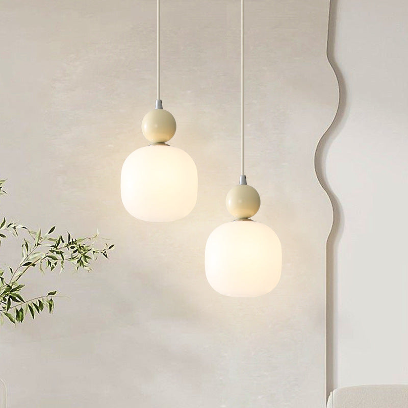 Contemporary Cylinder Resin Pendant Light