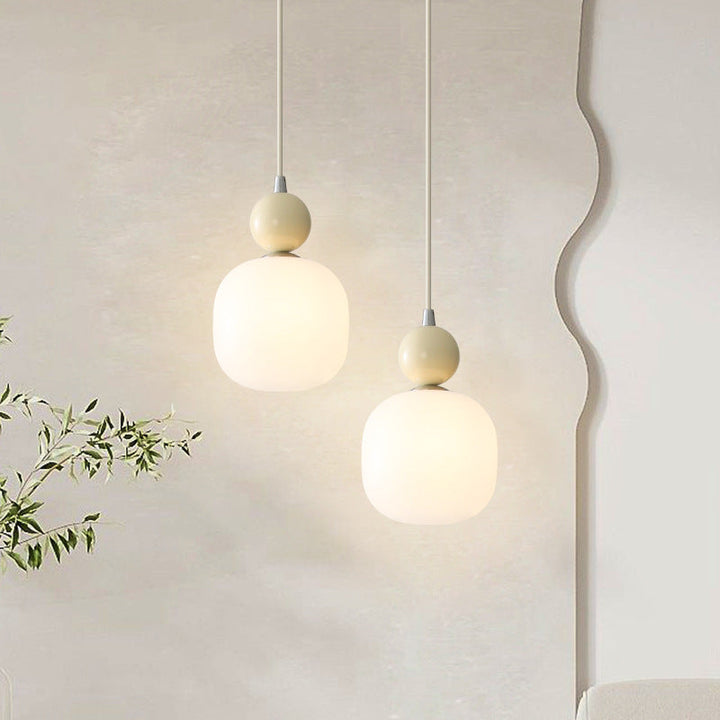 Contemporary Cylinder Resin Pendant Light