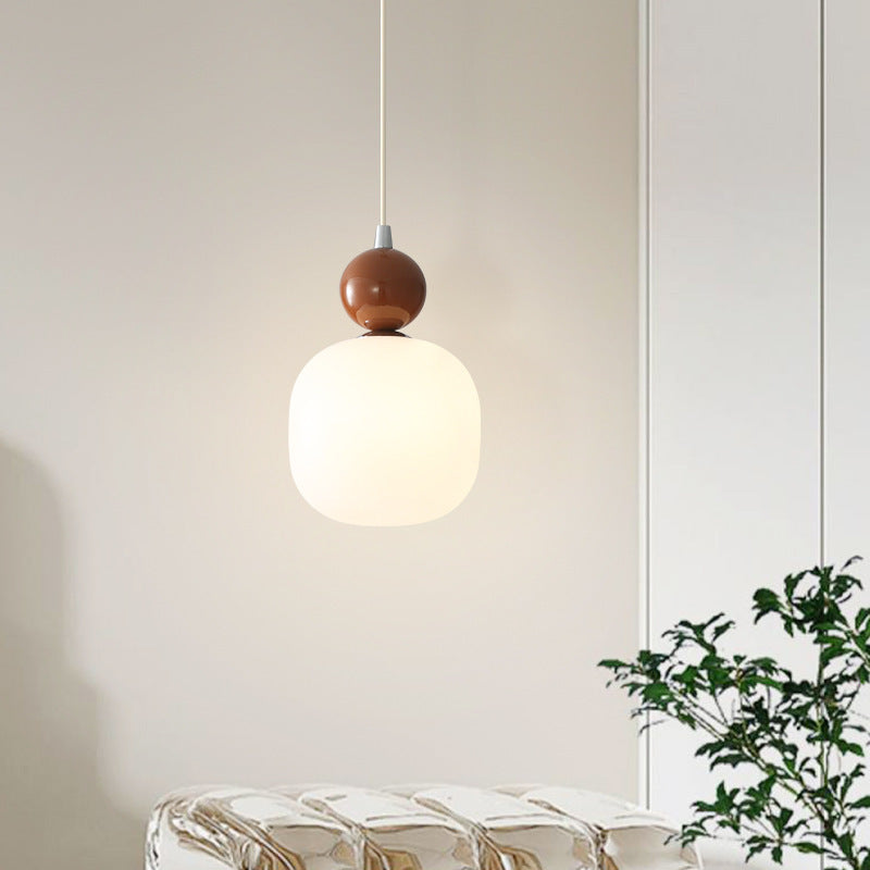 Contemporary Cylinder Resin Pendant Light