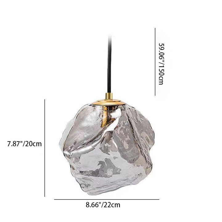 Minimalist Cube Glass Pendant Light