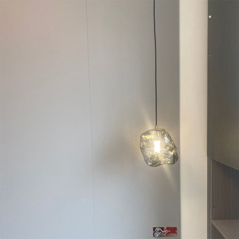 Minimalist Cube Glass Pendant Light