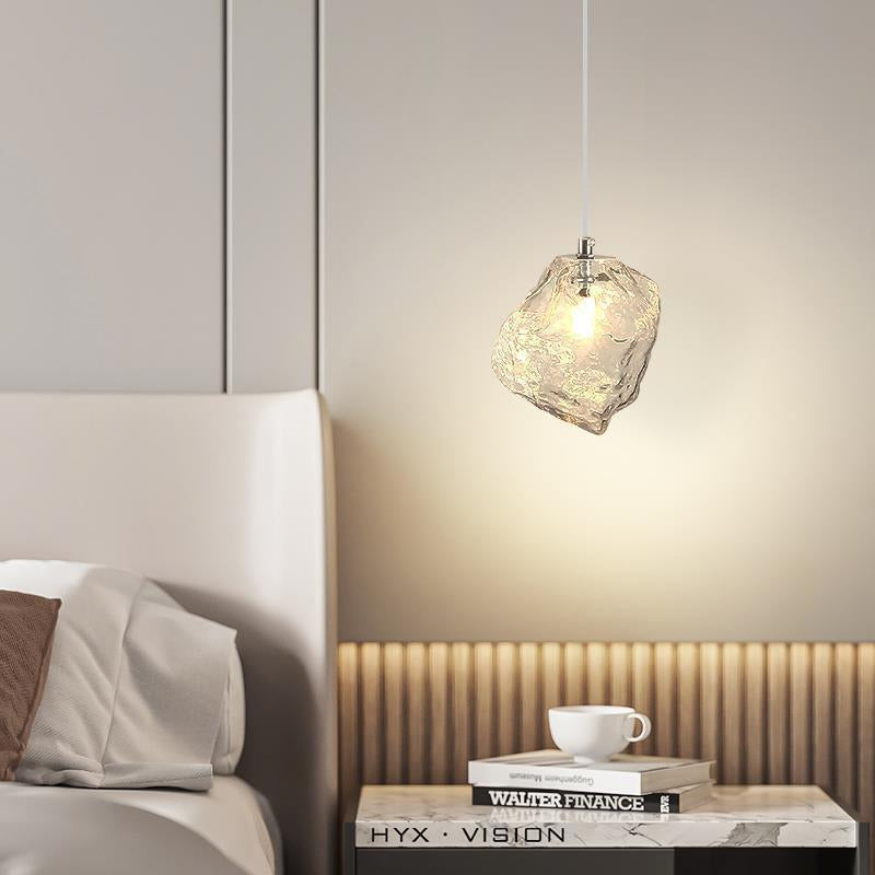 Minimalist Cube Glass Pendant Light