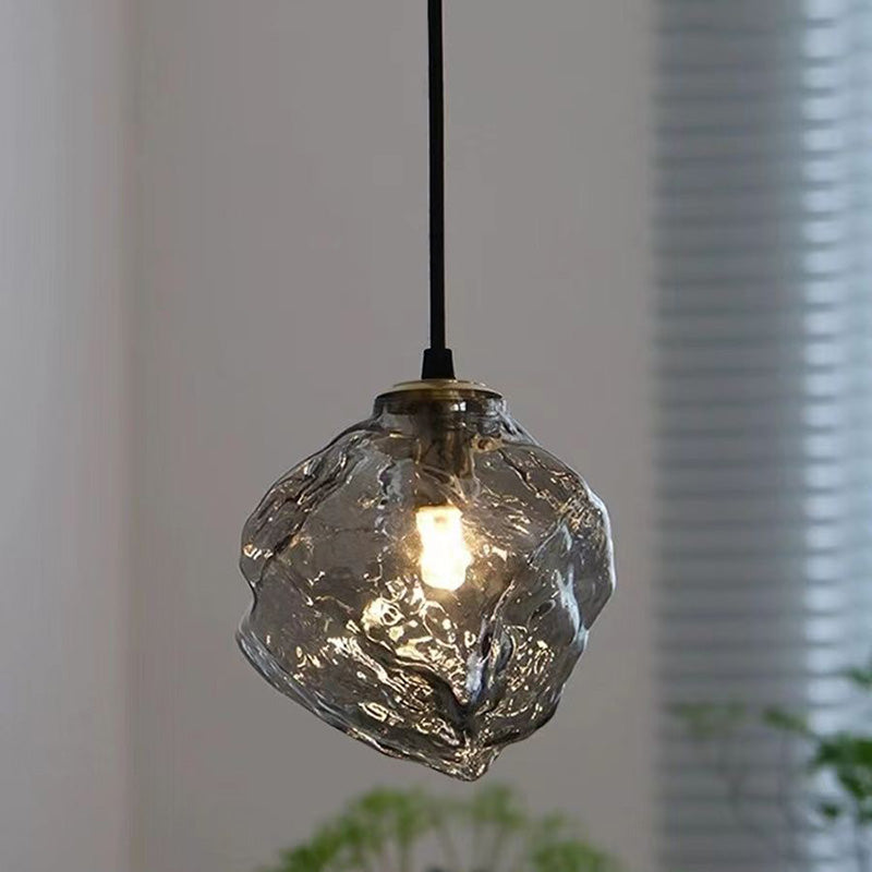 Minimalist Cube Glass Pendant Light