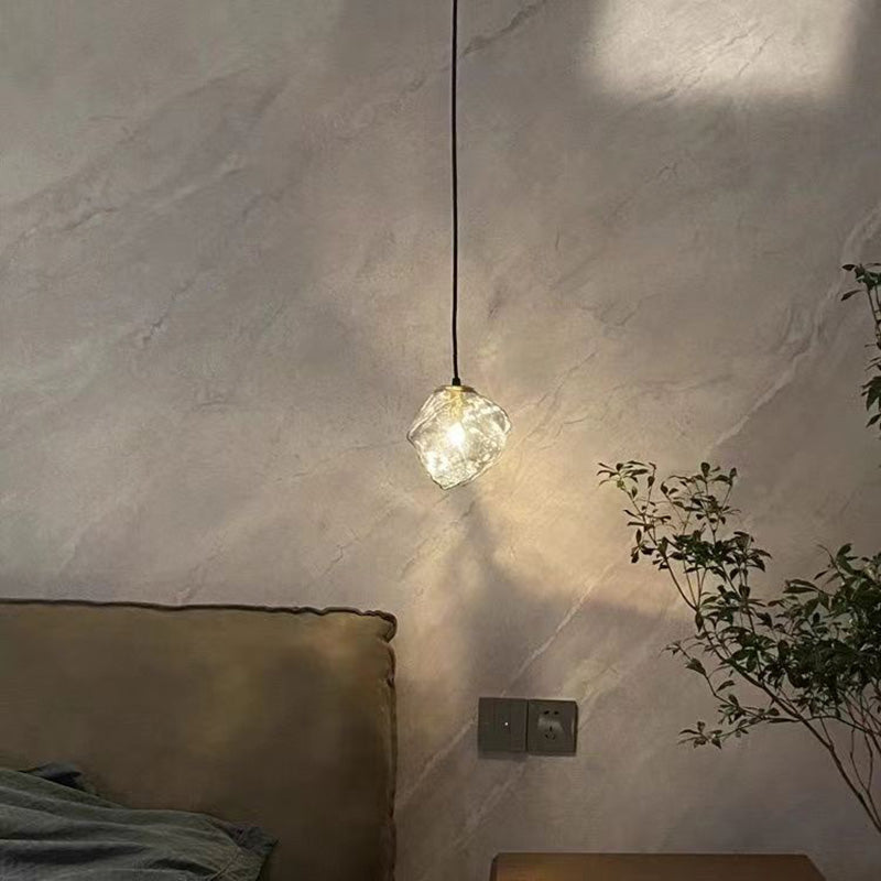 Minimalist Cube Glass Pendant Light