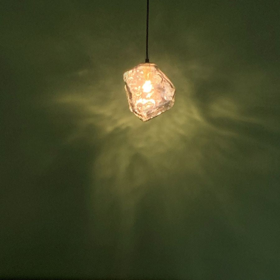 Minimalist Cube Glass Pendant Light