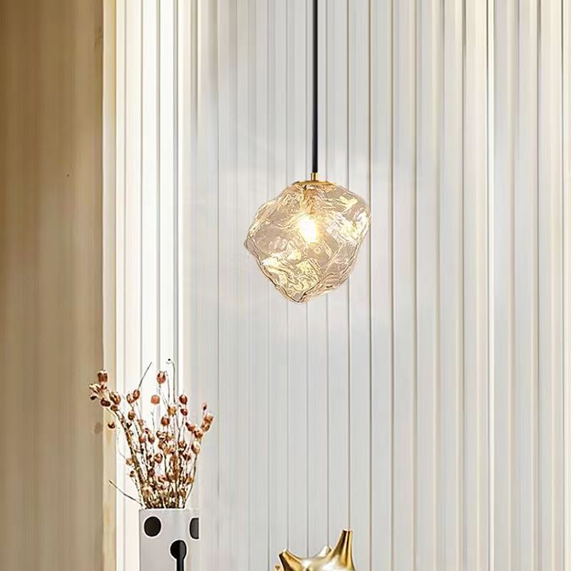 Minimalist Cube Glass Pendant Light