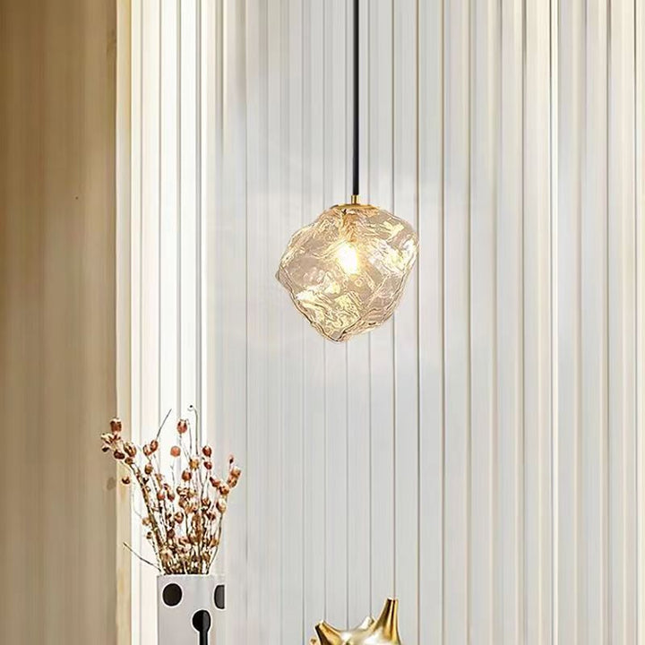 Minimalist Cube Glass Pendant Light