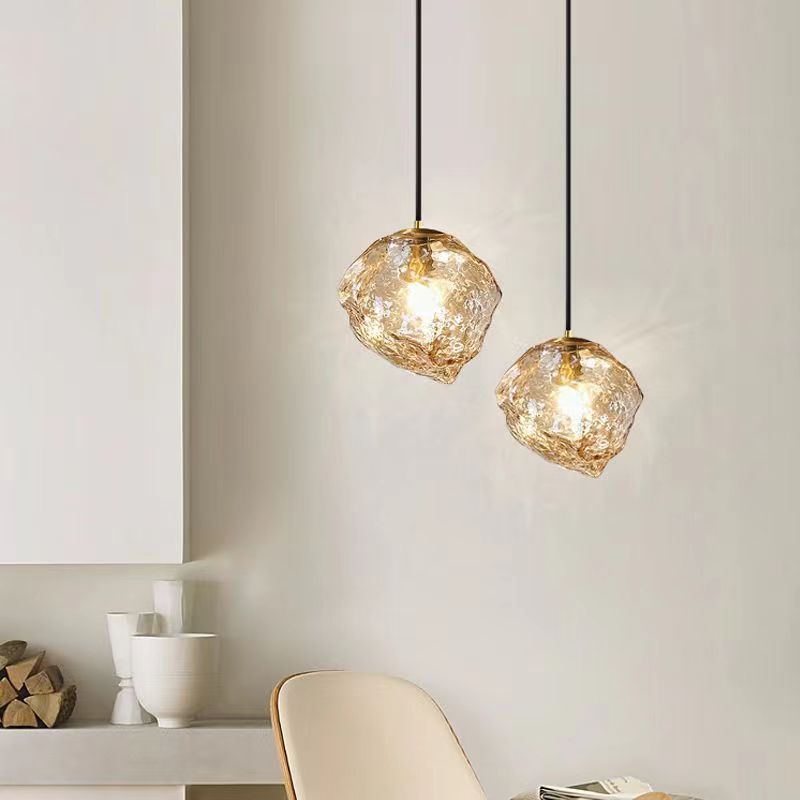Minimalist Cube Glass Pendant Light