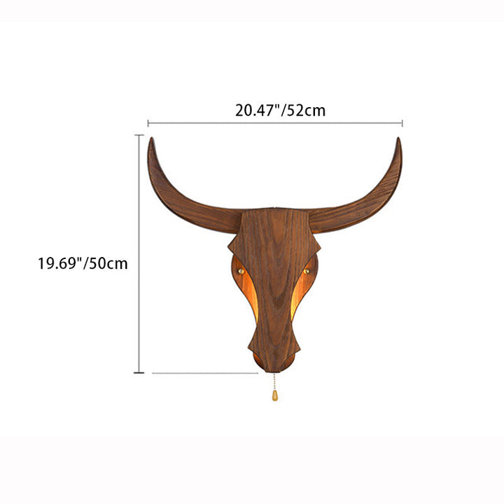 Traditional Solid Wood LED Wall Sconce