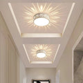 Contemporary Nordic Iron Acrylic Round Shadow LED Flush Mount Ceiling Light For Hallway
