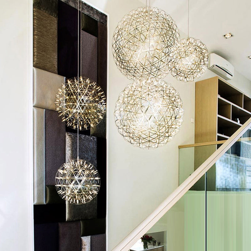 Contemporary Stainless Steel LED Pendant Light