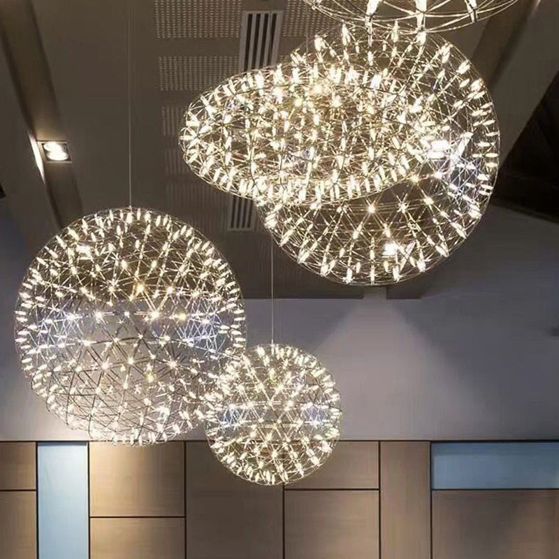 Contemporary Stainless Steel LED Pendant Light