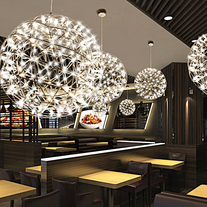 Contemporary Stainless Steel LED Pendant Light