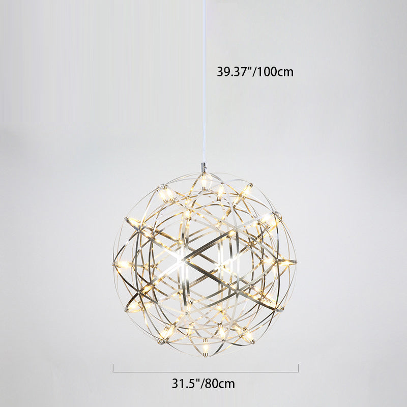 Contemporary Stainless Steel LED Pendant Light
