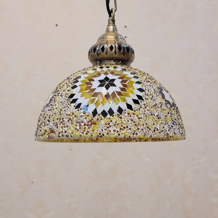 Contemporary Dome Glass Pendant Light