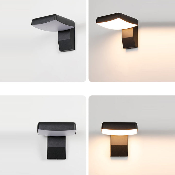 Minimalist Square Aluminum Rotatable LED Wall Sconce