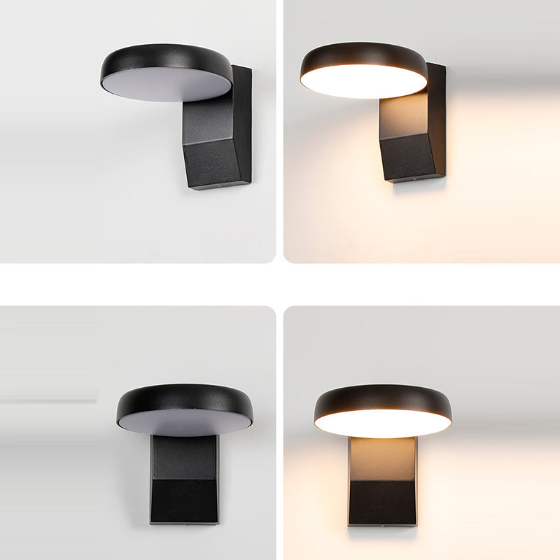 Minimalist Square Aluminum Rotatable LED Wall Sconce