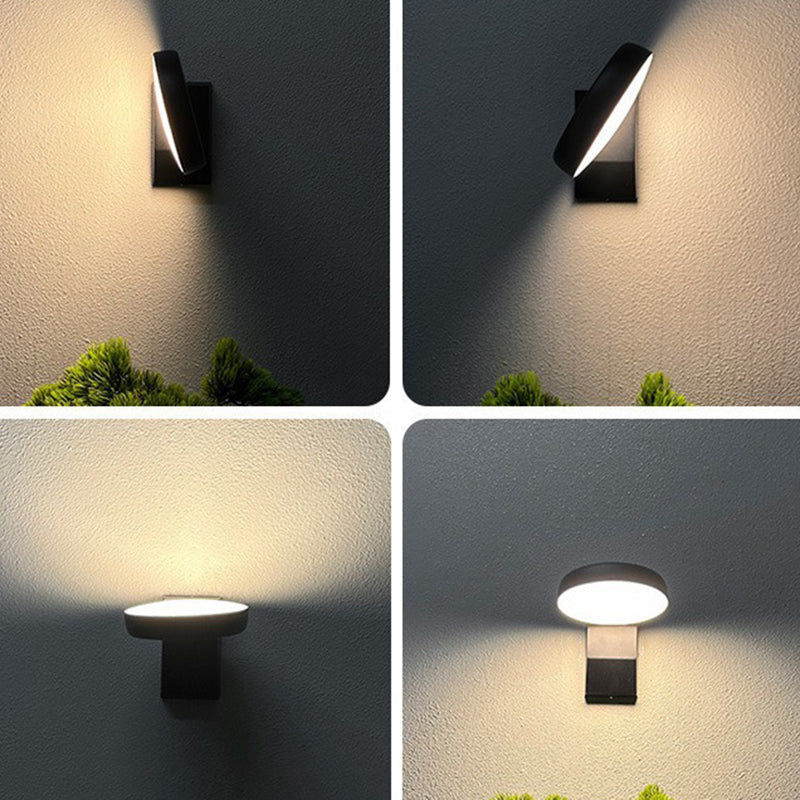 Minimalist Square Aluminum Rotatable LED Wall Sconce